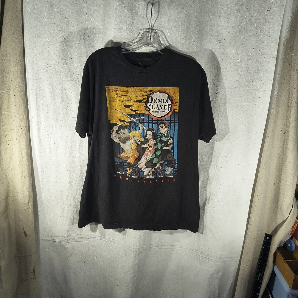 Demon Slayer Unisex Size Large Graphic T-Shirt - Black